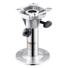 Boat Seat Pedestal, Adjustable Height from 12.76 to 18.7 Inches, Aluminum Alloy Boat Chair Base with Locking Design, Waterproof & Rust-resistant