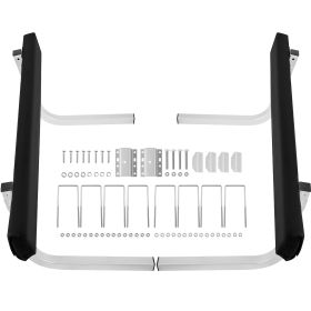 Boat Trailer Guide-ons, 2 PCS Rustproof Steel Trailer Guide ons, Trailer Guides with Carpet-Padded Boards, Mounting Parts Included, for Ski Boat